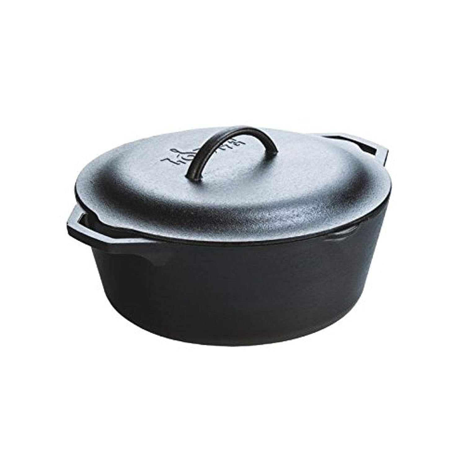 Lodge 7-Quart Cast Iron Dutch Oven — Made in USA, Pre-Seasoned & PFAS-Free Non-Toxic — Induction Compatible, Self-Bastin
